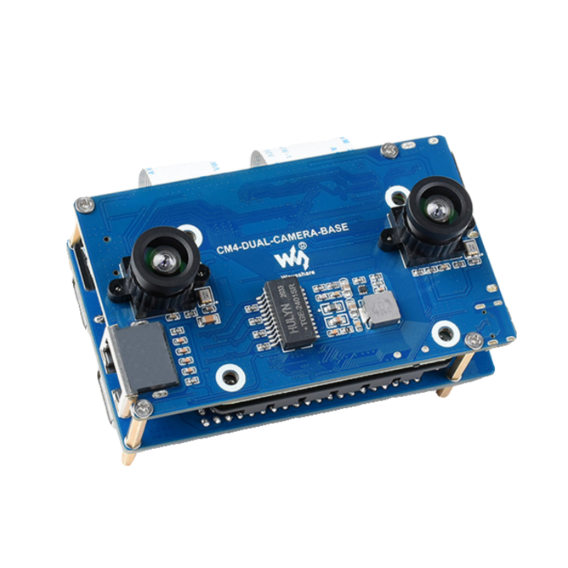 Raspberry Pi Compute Module 4 Dual Camera Board - Placa de Expansão de Visão Binocular